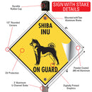 Shiba Inu On Guard Dog Signs or Sticker-4