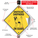 Anatolian Shepherd On Guard Dog Signs or Sticker-4