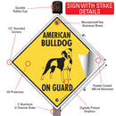 American Bulldog On Guard Dog Signs or Sticker-4