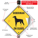 Doberman Pinscher On Guard Dog Signs or Sticker-4