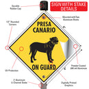Presa Canario On Guard Dog Signs or Sticker-4