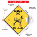 Canaan Dog On Guard Signs or Sticker-3