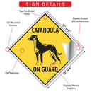 Catahoula On Guard Dog Signs or Sticker-3