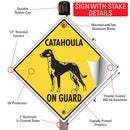 Catahoula On Guard Dog Signs or Sticker-4