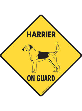 Harrier On Guard Sign or Sticker