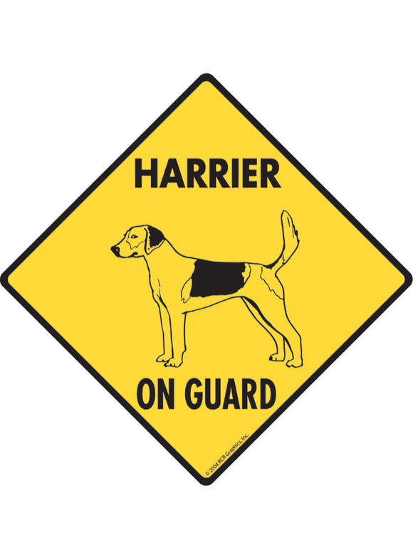 Harrier On Guard Sign or Sticker