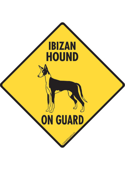 Ibizan Hound On Guard Sign or Sticker