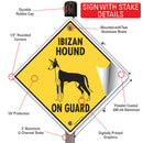 Ibizan Hound On Guard Dog Signs or Sticker-4