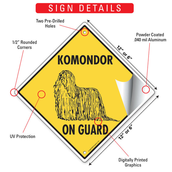 Komondor On Guard Dog Signs or Sticker