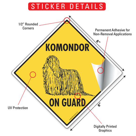 Komondor On Guard Dog Signs or Sticker