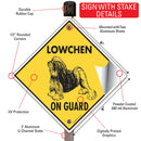 Lowchen On Guard Dog Signs or Sticker-3