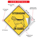 Otterhound On Guard Dog Signs or Sticker-3