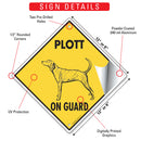 Plott On Guard Dog Signs or Sticker-3
