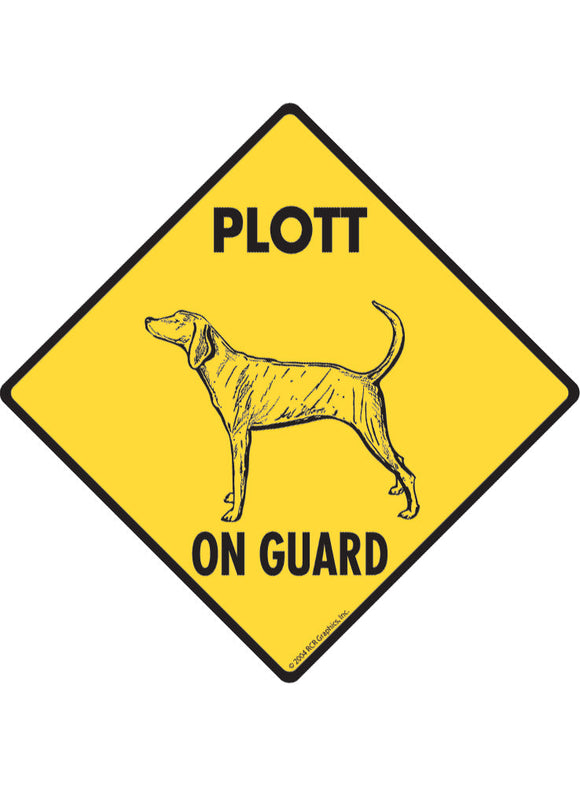 Plott On Guard Sign or Sticker
