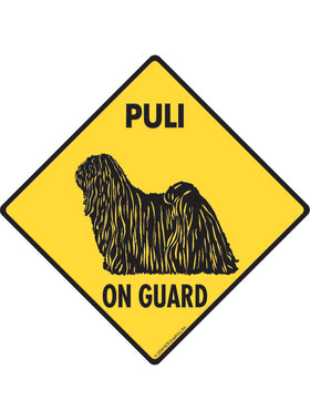 Puli On Guard Sign or Sticker