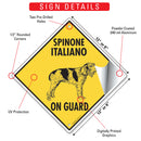 Spinone Italiano On Guard Dog Signs or Sticker-3