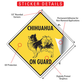 Norwegian Buhund On Guard Dog Signs or Sticker - 0