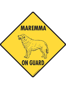 Maremma On Guard Sign or Sticker