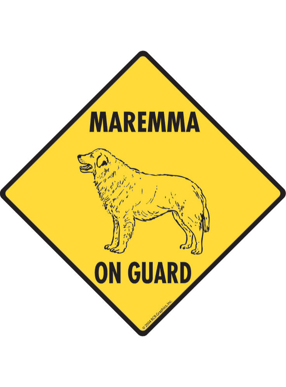 Maremma On Guard Sign or Sticker