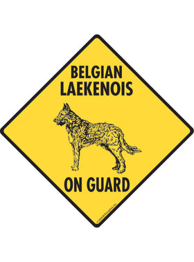 Belgian Laekenois On Guard Sign or Sticker