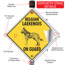 Belgian Laekenois On Guard Dog Signs or Sticker-4