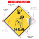 Tosa Inu On Guard Dog Signs or Sticker-3