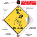 Tosa Inu On Guard Dog Signs or Sticker-4
