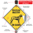 Brazilian Mastiff On Guard Dog Signs or Sticker-4