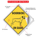 Boerboel On Guard Dog Signs or Sticker-2