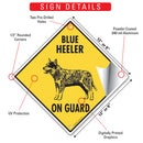 Blue Heeler On Guard Dog Signs or Sticker-3