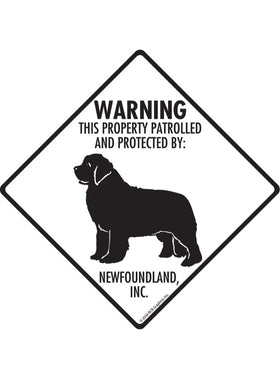 Newfoundland - Warning! Property Sign or Sticker