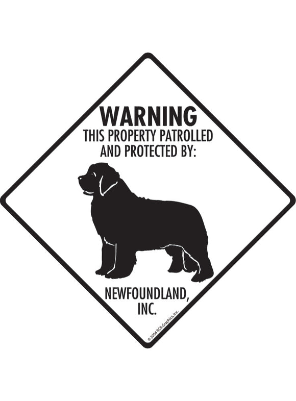 Newfoundland - Warning! Property Sign or Sticker
