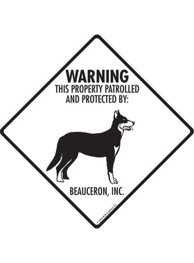 Beaucerson - Warning! Property Sign or Sticker