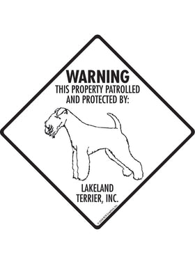 Lakeland Terrier - Warning! Property Sign or Sticker