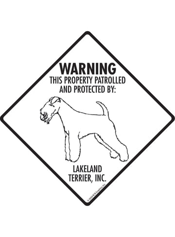 Lakeland Terrier - Warning! Property Sign or Sticker