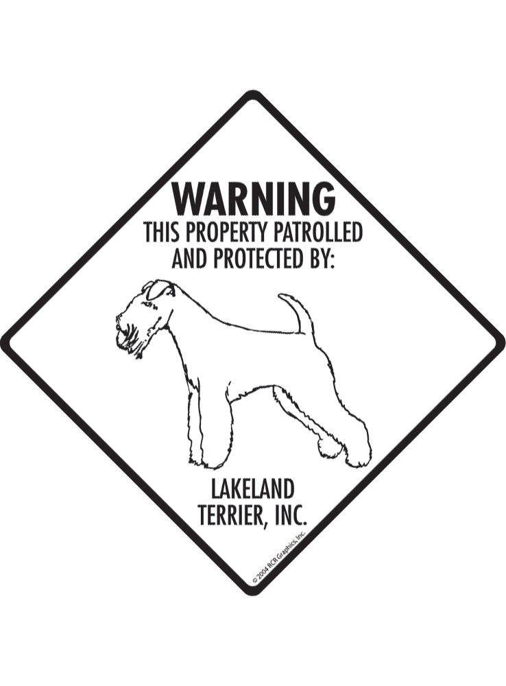 Lakeland Terrier - Warning! Property Sign or Sticker