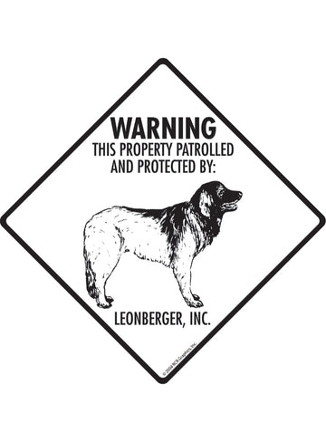 Leonberger - Warning! Property Sign or Sticker