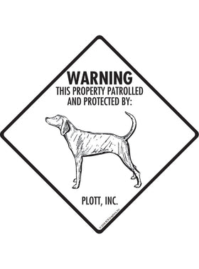 Plott - Warning! Property Sign or Sticker