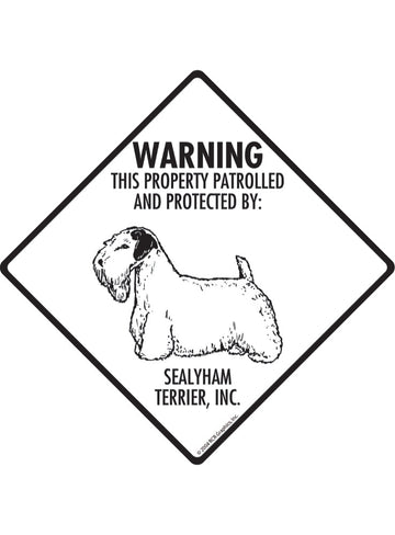Sealyham Terrier - Warning! Property Sign or Sticker