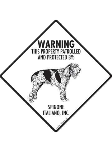 Spinone Italiano - Warning! Property Sign or Sticker