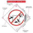 No Dog Peeing Signs or Sticker-3