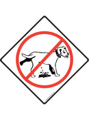 No Dog Peeing Exterior Dog Peeing Aluminum Sign or Vinyl Sticker