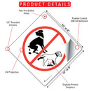 No Dog Pooping and Peeing Signs or Sticker-3