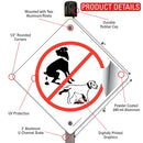 No Dog Pooping and Peeing Signs or Sticker-4