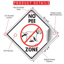 No Dog Pee Zone Signs or Sticker-3