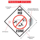 No Dog Pee Zone Signs or Sticker-2