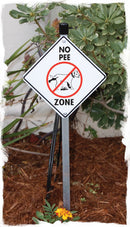 No Dog Pee Zone Signs or Sticker-5