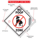 No Dog Poop Zone Signs or Sticker-3