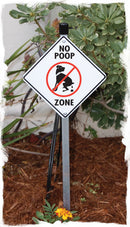No Dog Poop Zone Signs or Sticker-5