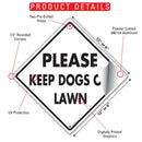Please Keep Dogs Off Lawn Signs or Sticker-3